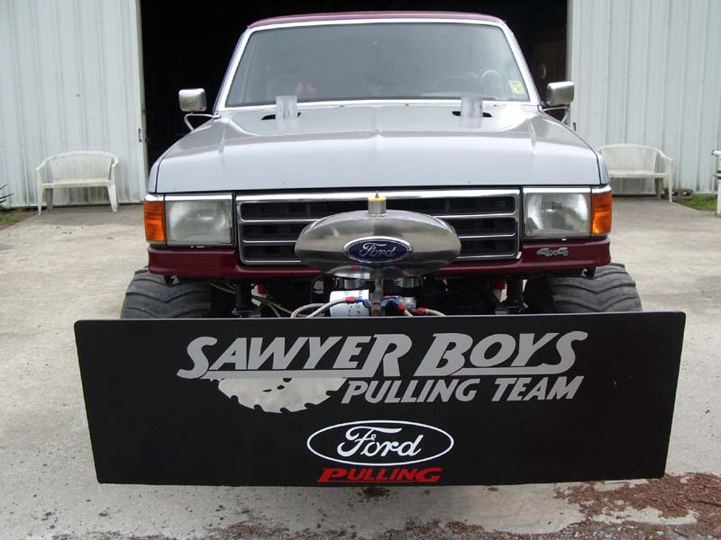 pulling truck